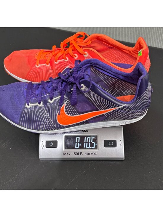 Nike Men’s Track Spikes Team‑Issued Red Purple Racing Flats Size 11.5